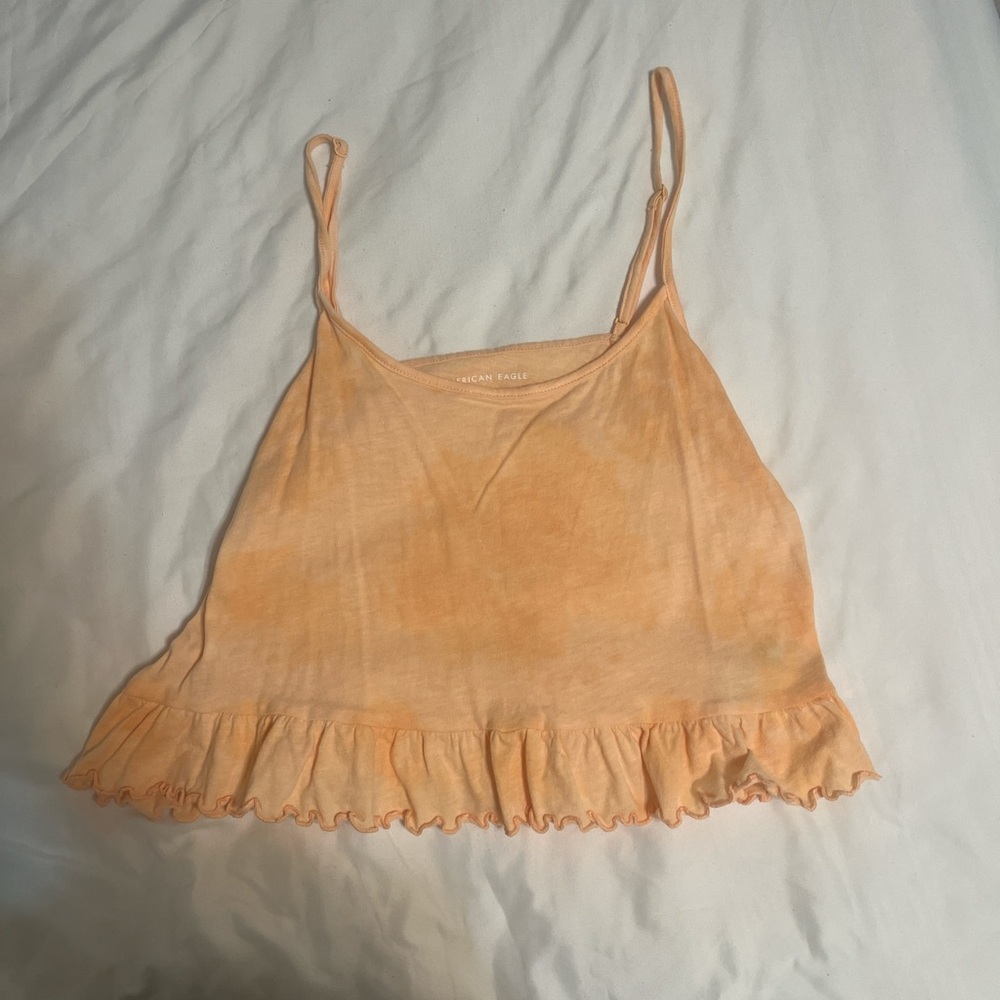 orange american eagle tank top